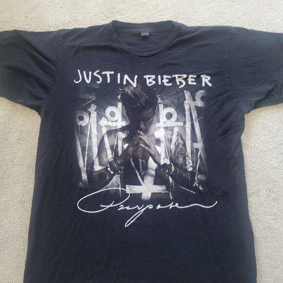 Justin Beiber  Purpose T shirt Concert Black - Picture 3 of 10